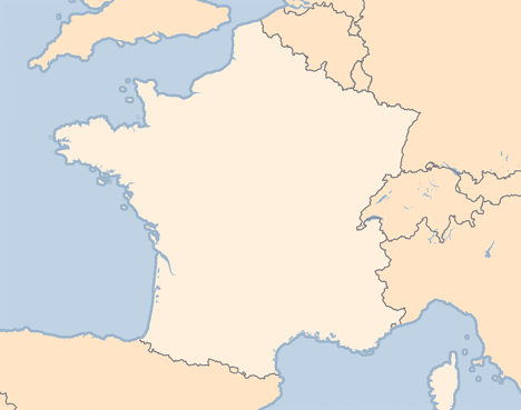 Karta Franska Alperna