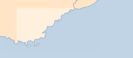 Karta Franska rivieran